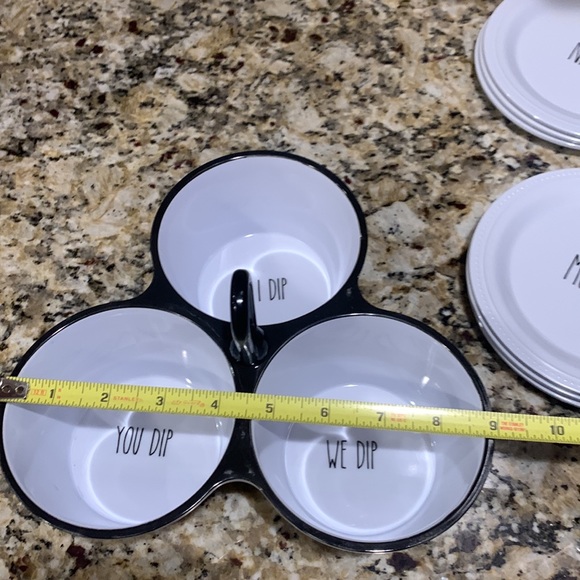 Appetizer serving tray and 12 appetizer plates - Picture 6 of 6